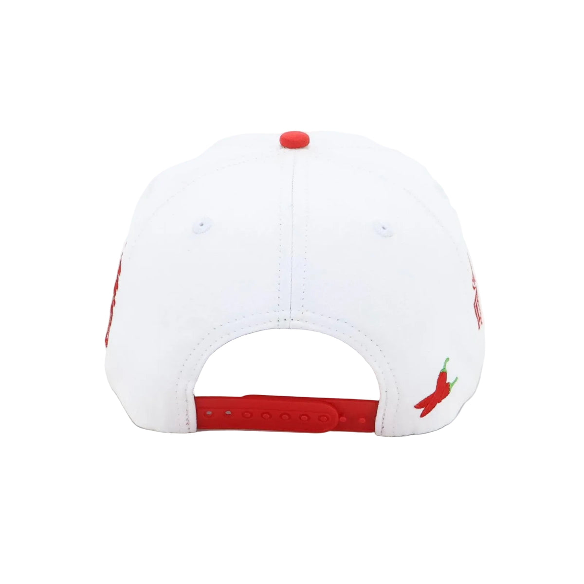WHITE & RED SNAPBACK