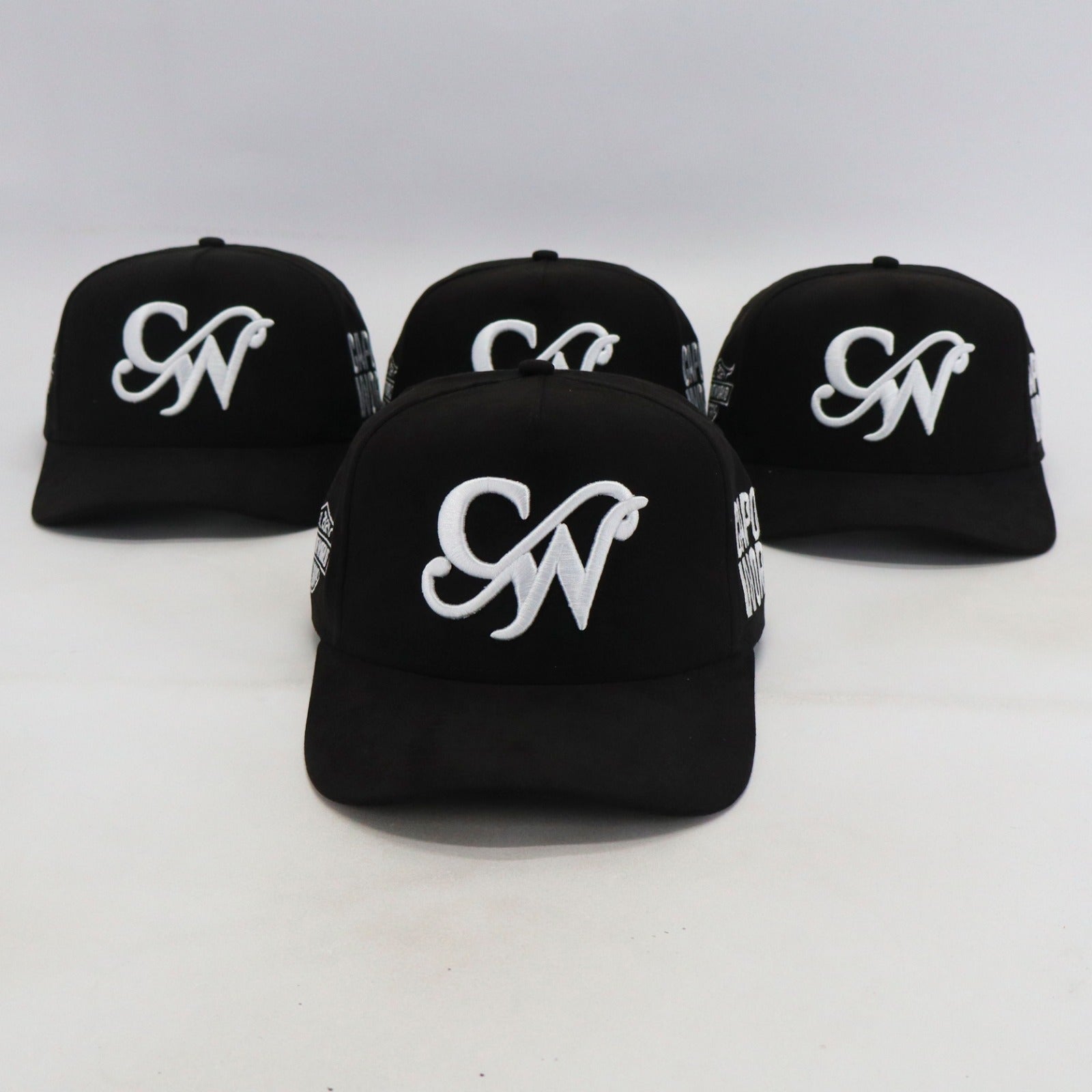 BLACK & WHITE “CAPONE WORLD” SNAPBACK A-FRAME – Capone World