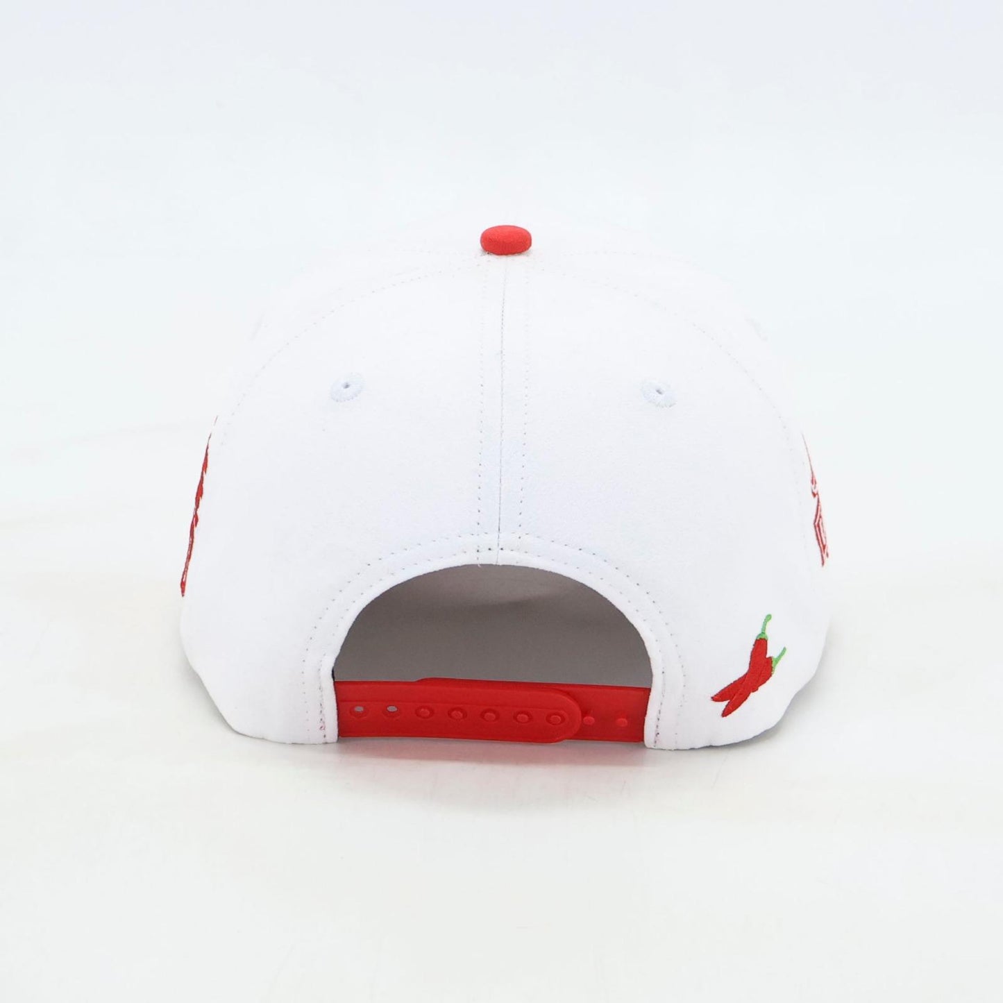 RED AND WHITE  “CAPONE WORLD” SNAPBACK A-FRAME