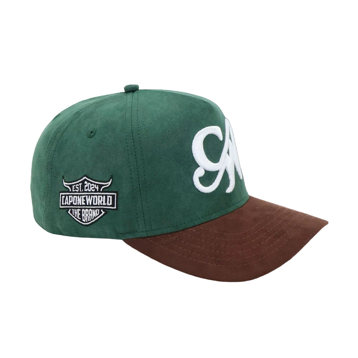 FOREST GREEN & BROWN SNAPBACK