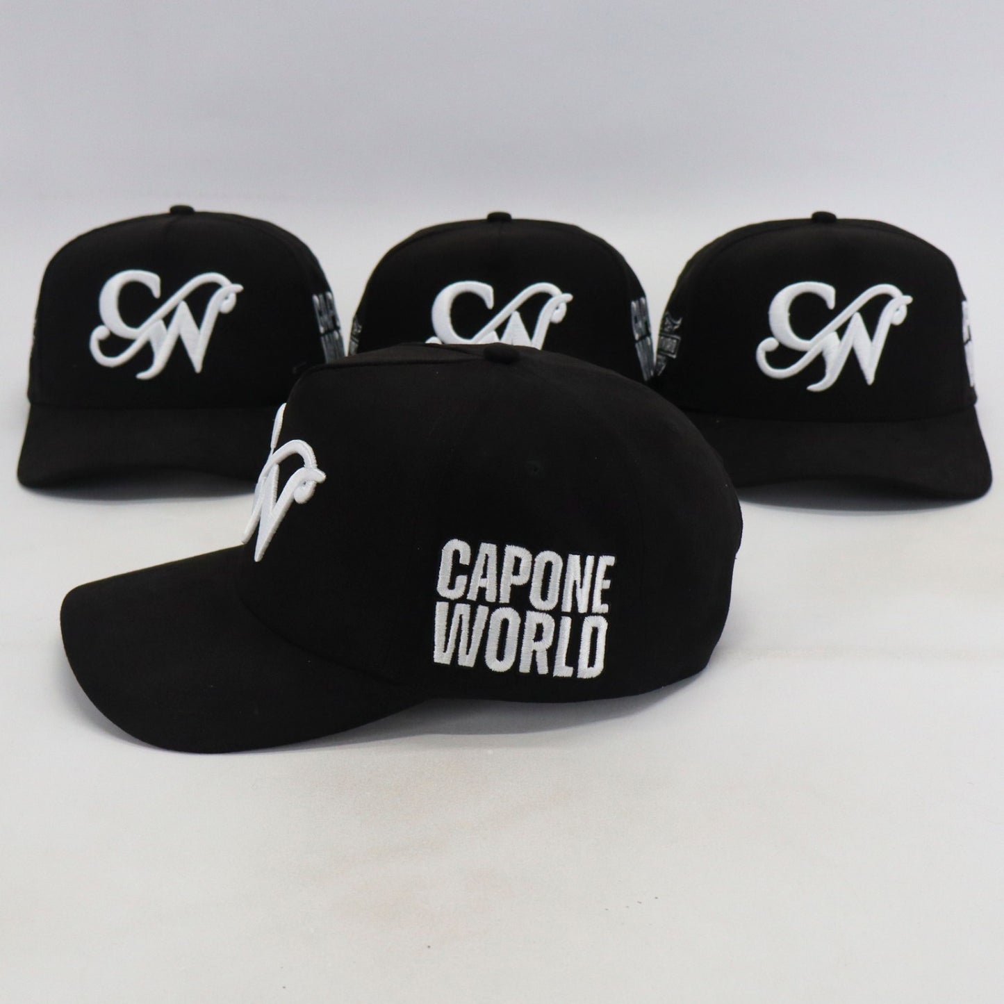 BLACK & WHITE “CAPONE WORLD” SNAPBACK A-FRAME