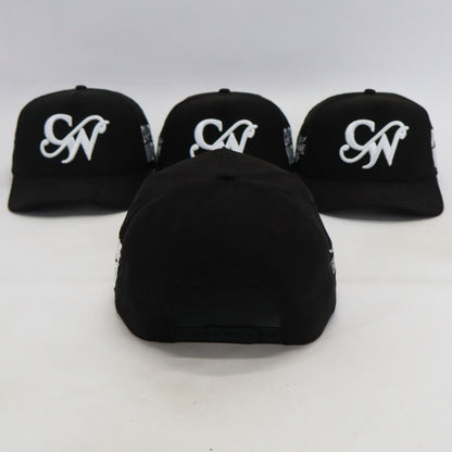 BLACK & WHITE “CAPONE WORLD” SNAPBACK A-FRAME
