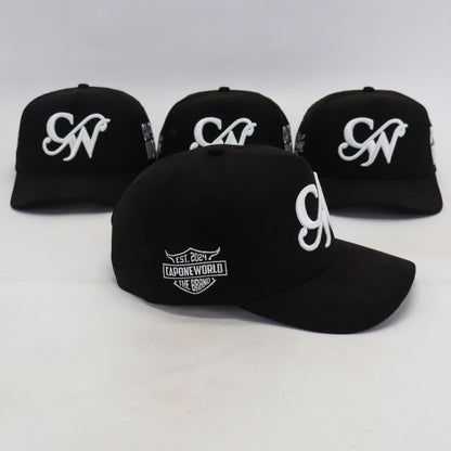 BLACK & WHITE “CAPONE WORLD” SNAPBACK A-FRAME